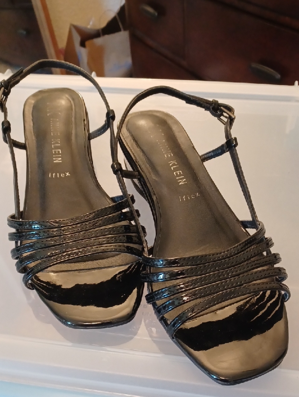 Calvin Klein Black Slingback Sandals